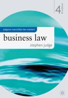 Judge | BUSINESS LAW 2009/E 4/E | Buch | 978-0-230-57572-1 | sack.de