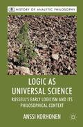 Korhonen |  Logic as Universal Science | Buch |  Sack Fachmedien