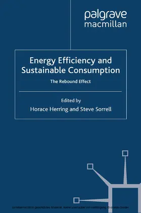 Herring / Sorrell |  Energy Efficiency and Sustainable Consumption | eBook | Sack Fachmedien