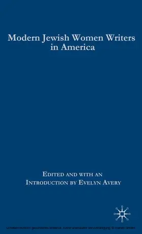 Avery | Modern Jewish Women Writers in America | E-Book | www.sack.de
