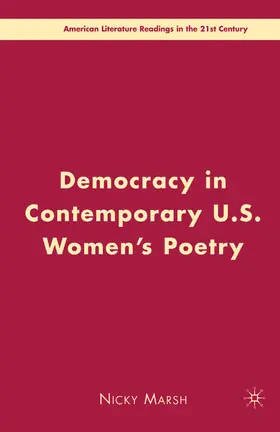 Marsh |  Democracy in Contemporary U.S. Women’s Poetry | eBook | Sack Fachmedien