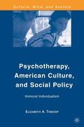 Throop |  Psychotherapy, American Culture, and Social Policy | eBook | Sack Fachmedien