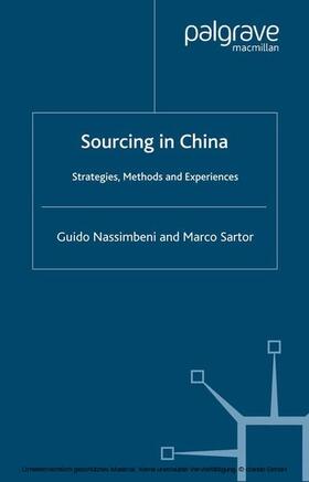 Nassimbeni / Sartor | Sourcing in China | E-Book | sack.de