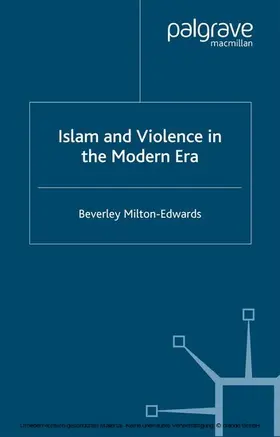 Milton-Edwards |  Islam and Violence in the Modern Era | eBook | Sack Fachmedien