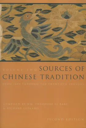 Bary / Lufrano |  Sources of Chinese Tradition - From 1600 Through the Twentieth Century | Buch |  Sack Fachmedien