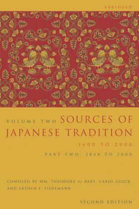 Tiedemann / Bary / Gluck |  Sources of Japanese Tradition, Abridged | Buch |  Sack Fachmedien
