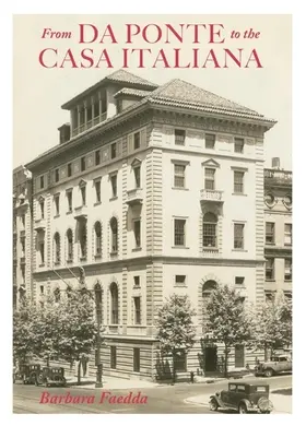 Faedda |  From Da Ponte to the Casa Italiana | Buch |  Sack Fachmedien