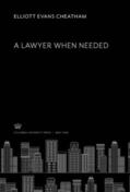Cheatham |  A Lawyer When Needed | eBook | Sack Fachmedien