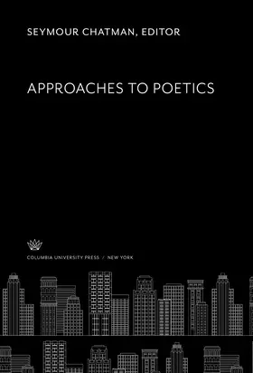  Approaches to Poetics | eBook | Sack Fachmedien