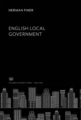 Finer |  English Local Government | eBook | Sack Fachmedien