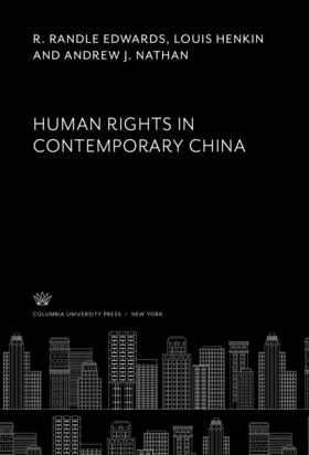Edwards / Henkin / Nathan | Human Rights in Contemporary China | E-Book | sack.de