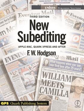 Hodgson | New Subediting | Buch | 978-0-240-51534-2 | sack.de