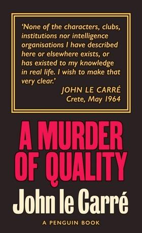 Carré |  A Murder of Quality | Buch |  Sack Fachmedien