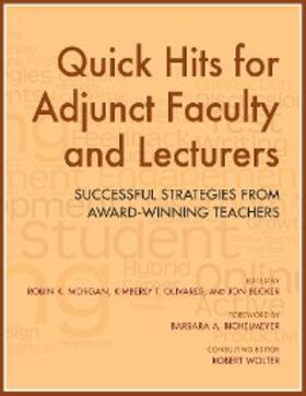 Morgan / Olivares / Becker |  Quick Hits for Adjunct Faculty and Lecturers | eBook | Sack Fachmedien