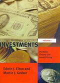 Elton / Gruber |  Investments - Portfolio Theory & Asset Pricing V 1 | Buch |  Sack Fachmedien