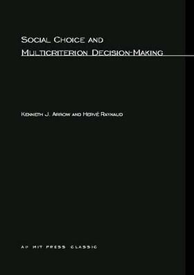 Arrow / Raynaud |  Social Choice and Multicriterion Decision-Making | Buch |  Sack Fachmedien