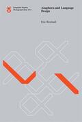 Reuland |  Anaphora and Language Design | Buch |  Sack Fachmedien