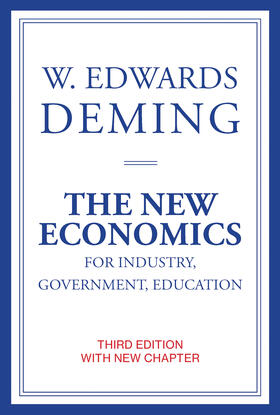 Deming | The New Economics for Industry, Government, Education | Buch | 978-0-262-53593-9 | sack.de