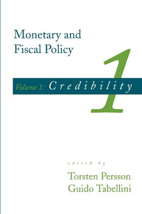 edited by Torsten Persson and Guido Tabellini |  Monetary and Fiscal Policy | Buch |  Sack Fachmedien