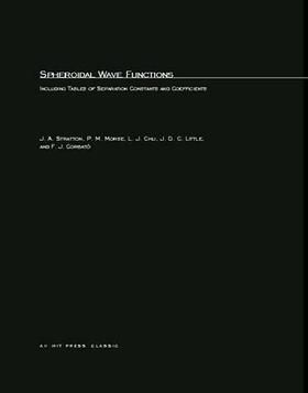Stratton / Morse / Chu |  Spheroidal Wave Functions | Buch |  Sack Fachmedien