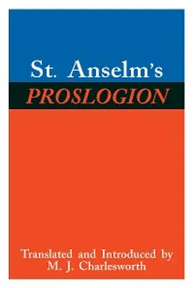 Anselm |  St. Anselm's Proslogion | eBook | Sack Fachmedien