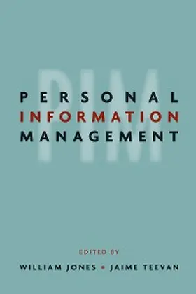 Jones / Teevan |  Personal Information Management | eBook | Sack Fachmedien