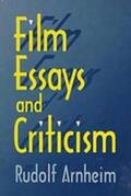 Arnheim |  Film Essays and Criticism | Buch |  Sack Fachmedien