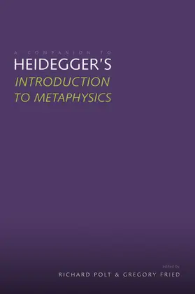 Rowland |  A Companion to Heidegger's "Introduction to Metaphysics" | eBook | Sack Fachmedien