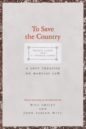 Lieber / Smiley |  To Save the Country | eBook | Sack Fachmedien