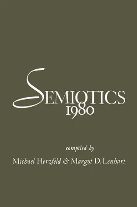 Herzfeld / Lenhart |  Semiotics 1980 | Buch |  Sack Fachmedien