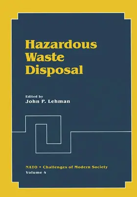 Lehman |  Hazardous Waste Disposal | Buch |  Sack Fachmedien