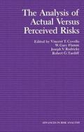 Covello / Flamm / Rodricks |  The Analysis of Actual Versus Perceived Risks | Buch |  Sack Fachmedien