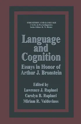 Raphael |  Language and Cognition | Buch |  Sack Fachmedien