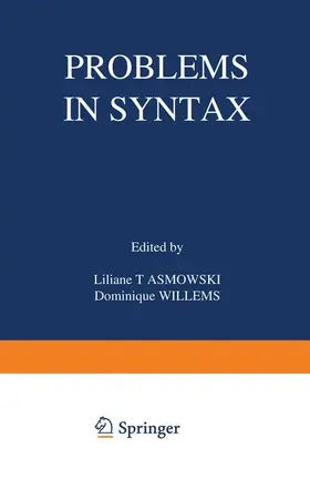Tasmowski / Willems |  Problems in Syntax | Buch |  Sack Fachmedien