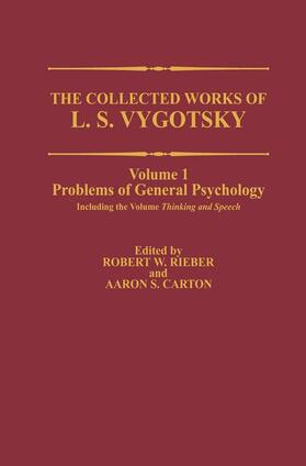 Vygotsky / Rieber / Carton | The Collected Works of L. S. Vygotsky | Buch | 978-0-306-42441-0 | sack.de