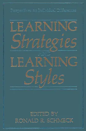 Schmeck |  Learning Strategies and Learning Styles | Buch |  Sack Fachmedien