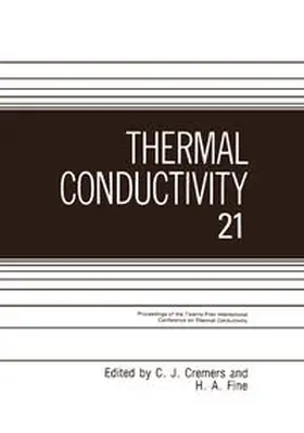 Fine / Cremers |  Thermal Conductivity | Buch |  Sack Fachmedien