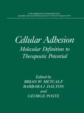 Metcalf / Poste / Dalton |  Cellular Adhesion | Buch |  Sack Fachmedien