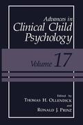 Prinz / Ollendick |  Advances in Clinical Child Psychology | Buch |  Sack Fachmedien
