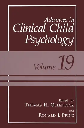 Ollendick / Prinz |  Advances in Clinical Child Psychology | Buch |  Sack Fachmedien