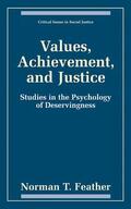 Feather |  Values, Achievement, and Justice | Buch |  Sack Fachmedien