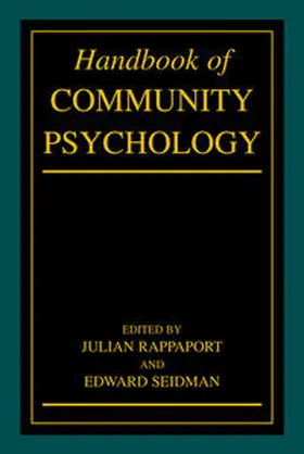 Rappaport / Seidman |  Handbook of Community Psychology | Buch |  Sack Fachmedien