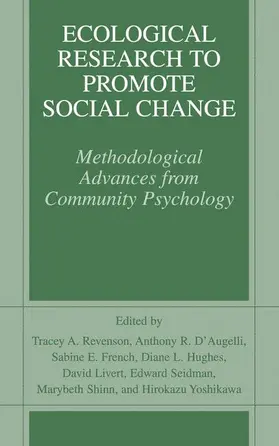 Revenson / D'Augelli / French |  Ecological Research to Promote Social Change | Buch |  Sack Fachmedien