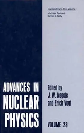 Negele / Vogt |  Advances in Nuclear Physics | eBook | Sack Fachmedien