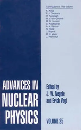 Negele / Vogt |  Advances in Nuclear Physics | eBook | Sack Fachmedien