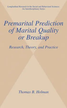 Holman |  Premarital Prediction of Marital Quality or Breakup | eBook | Sack Fachmedien