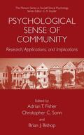 Fisher / Bishop / Sonn |  Psychological Sense of Community | Buch |  Sack Fachmedien