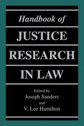 Sanders / Hamilton |  Handbook of Justice Research in Law | eBook | Sack Fachmedien