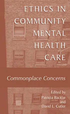 Backlar / Cutler | Ethics in Community Mental Health Care | E-Book | www.sack.de
