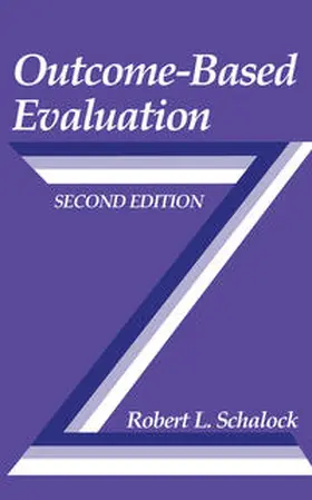 Schalock |  Outcome-Based Evaluation | eBook | Sack Fachmedien